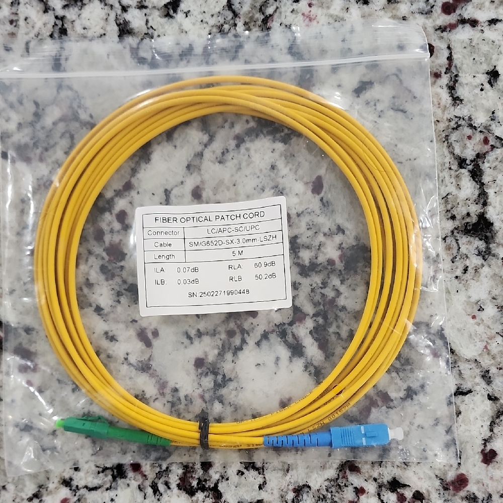 Fiber Optical Patch Cord. 5M
